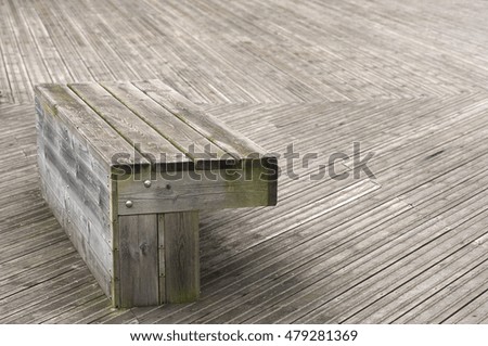 Seating area wooden decking