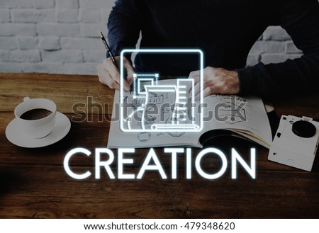 Aspirations Be Creative Thinking Draft Ideas Concept
