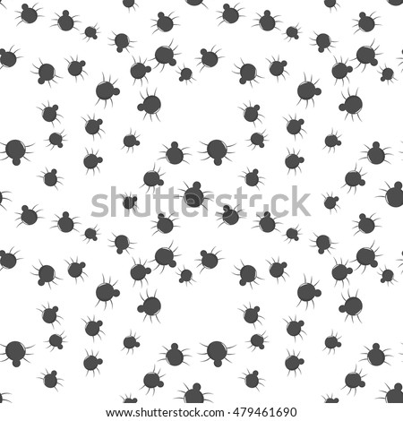 A seamless pattern of spiders