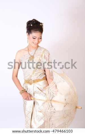 thai female in traditional dress