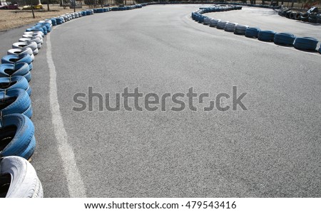 A  raceway and tires 
