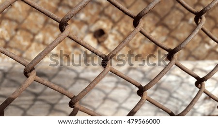 Metal mesh. Technological abstract metal mesh background