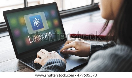 Study Education E-Learning Application Icon Graphic Concept