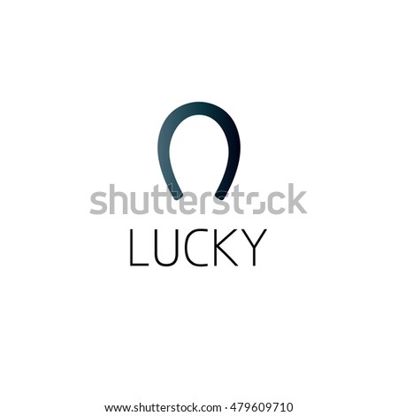 horseshoe logo graphic design concept. Editable horseshoe element, can be used as logotype, icon, template in web and print 