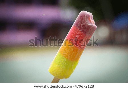 Colourful ice cream background and texture