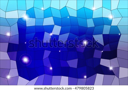 Dark blue background image from the polygonal elements. Blend. Vector illustration. Abstraction. For design, presentations, banners.