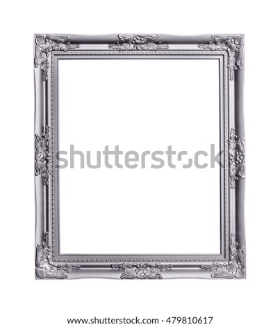 Bronze color antique frame isolate on white background. Has clipping path.