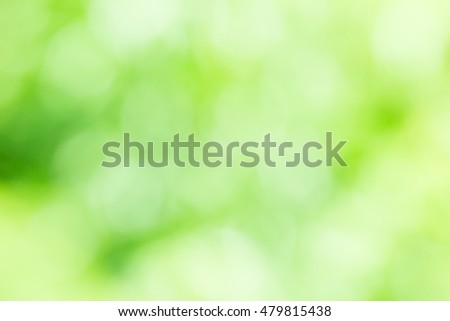 Abstract blurry green bokeh green nature background 