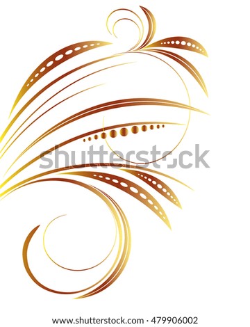 Abstract floral background. Element