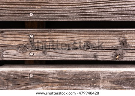 Dark Brown Wood House Nails Background Texture Grain
