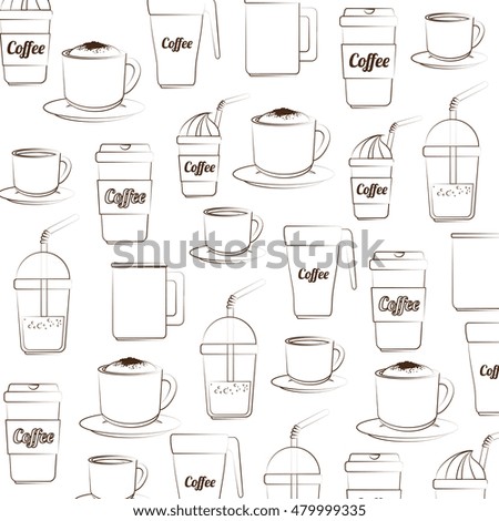 coffee background silhouette