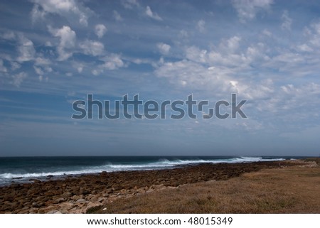 Rocky coastline of the Eastern Cape. South Africa