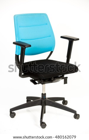New black and blue,office chair isolated on white background