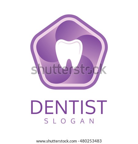 High quality logo design for dentist or dental clinic with a modern look. Oral care logo. Stock vector logotype.