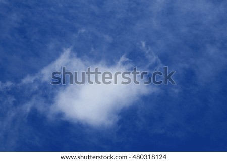 blue sky and cloud at thailand
