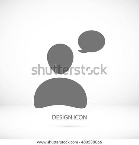 Chat icon, vector best flat icon, EPS