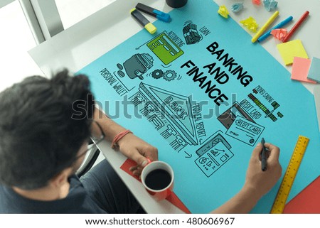 BUSINESS WORKING OFFICE BANKING AND FINANCE CONCEPT