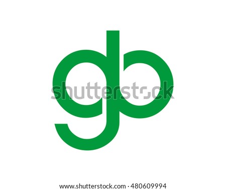 green initial typography typeset alphabet font image vector icon