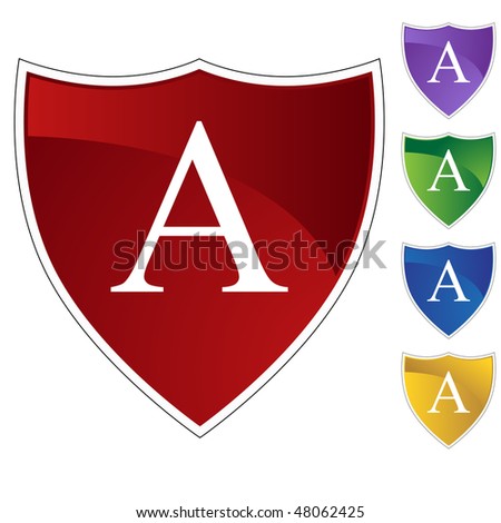 Greek fraternity symbol isolated on a white background.