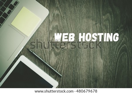 BUSINESS WORKPLACE TECHNOLOGY OFFICE WEB HOSTING CONCEPT