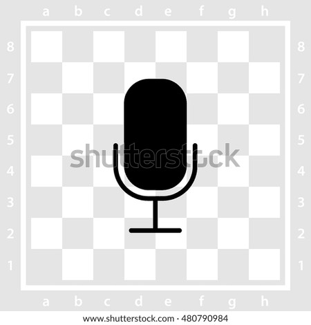 Web icon. Microphone, voice search