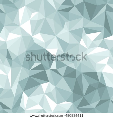 Vector seamless pattern. Abstract background with light blue triangles.