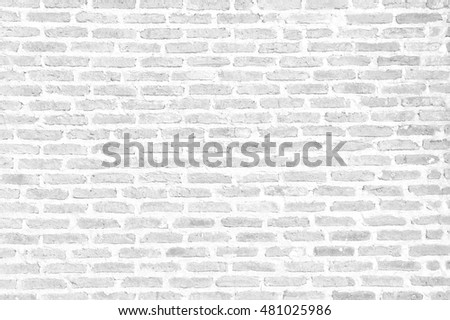 White interior brick wall