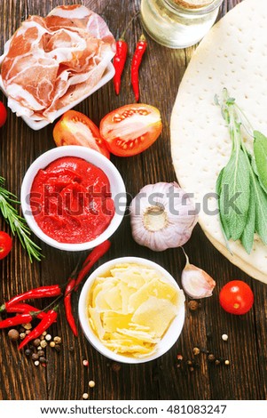 ingredients for pizza