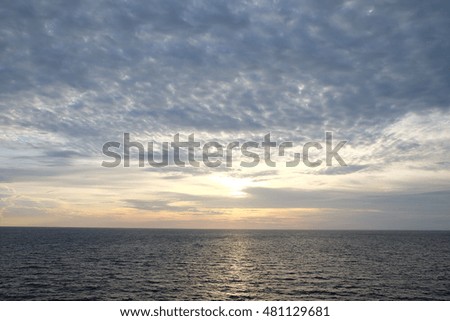 sea sky sunset sun landscape