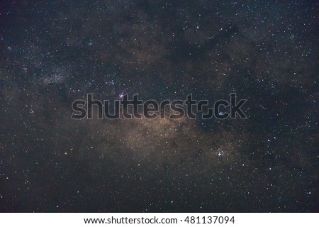 The Milky Way is our galaxy, Phu Chi Fa, Thailand