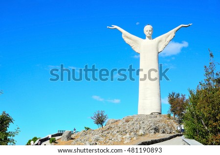 Christ the Redeemer of Maratea. Basilicata. italy Royalty-Free Stock Photo #481190893