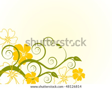 floral background - vector