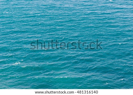 Turquoise sea waves background