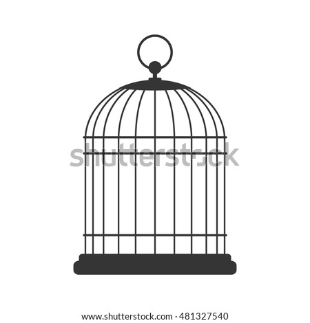 Bird cage, vector design Royalty-Free Stock Photo #481327540