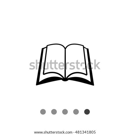 Open book simple icon