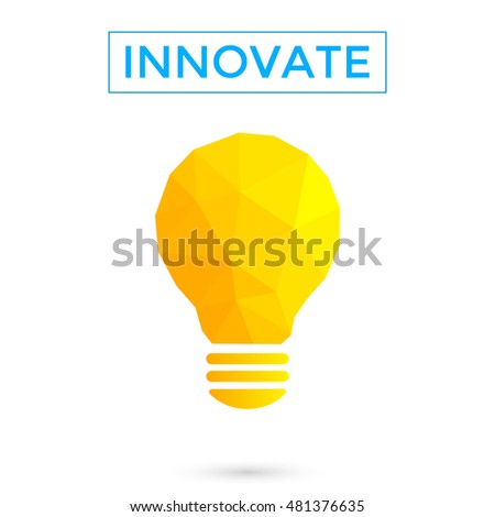 Innovate light bulb illustration. 
