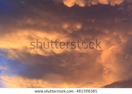 Beautiful sky , Sunset Sky Background , Colorful sky in twilight time background