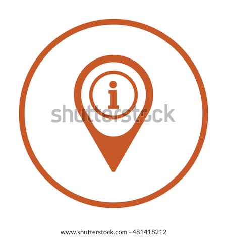 Information  sign icon,vector. Flat design.