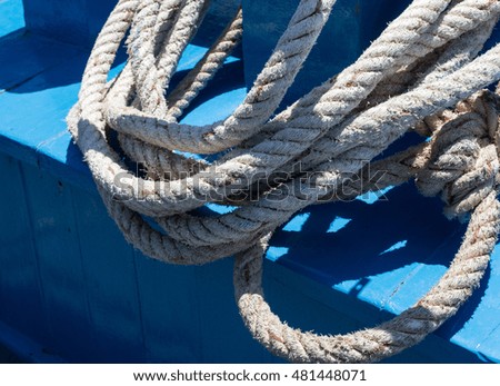 rope on the ship