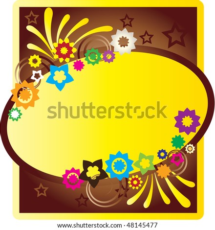 Abstract colorful background, raster illustration