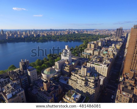 Aerial New York and Central Park