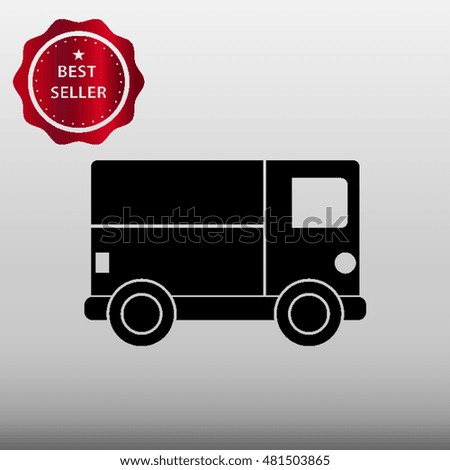 Delivery Truck Vector Icon Illustration