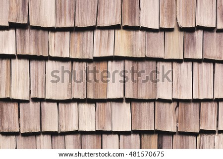 Wood roof texture for background, house exterior decor