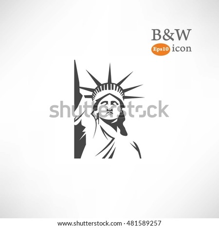The Statue of Liberty. Vector Illustration