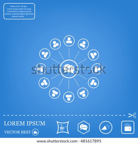 Speech bubble icons, chat conversations.Vector illustration