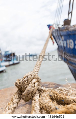 Sea port Mooring rope