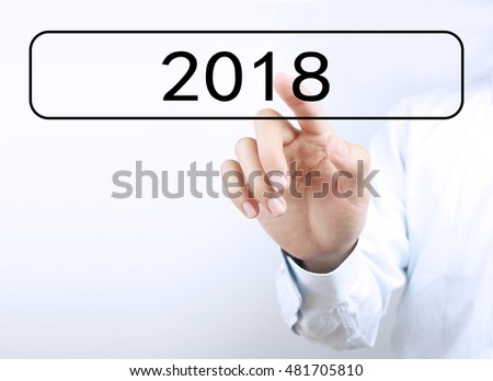 Concept of new year 2018 ahead for background used.