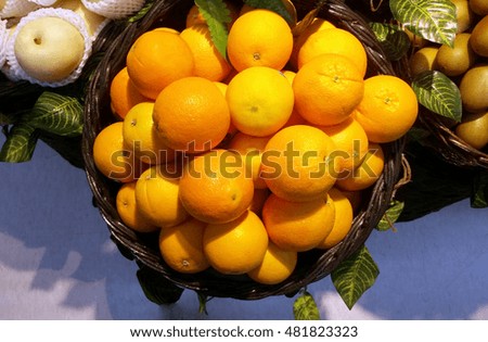 orange fruit picture burry