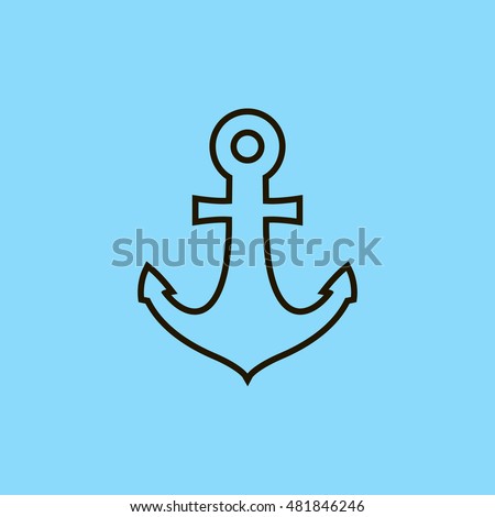 Anchor icon. Anchor clip art. Art design illustration. Compatible with ai, cdr, pdf, png and eps formats.