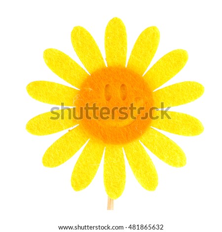 flower smiley sunny, isolated